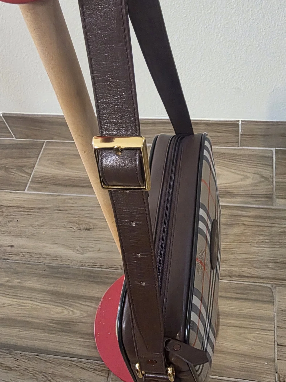 Burberry Beige Check Crossbody Bag